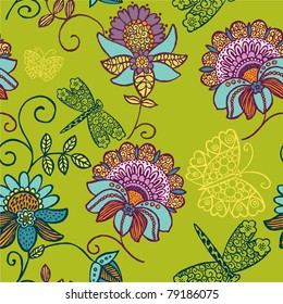 floral seamless pattern