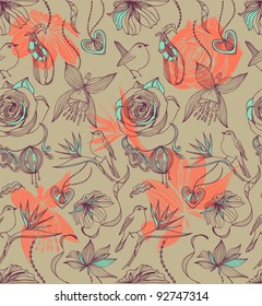 Floral seamless pattern