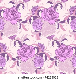 floral seamless pattern