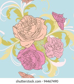 floral seamless pattern