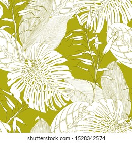 Floral seamless pattern. Abstract background texture.