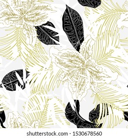 Floral seamless pattern. Abstract background texture.