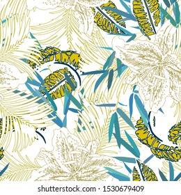 Floral seamless pattern. Abstract background texture.