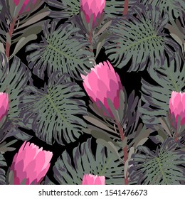 Floral seamless pattern. Abstract background texture.