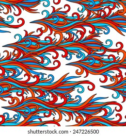 Floral seamless pattern. Abstract background for fabric, wrapping paper or others.