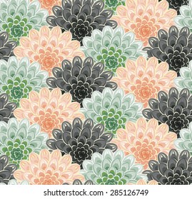 Floral seamless pattern. Abstract background. Flower vector illustration.