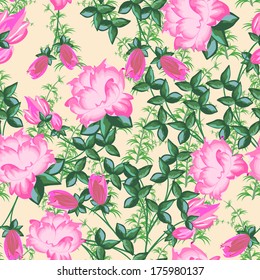  floral seamless pattern. Abstract beautiful vector illustration texture