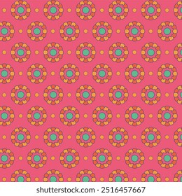 Padrão floral sem emenda. Abstrato padrão sem emenda com flores coloridas. 
