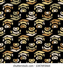 floral seamless pattern, abstract  colorful roses