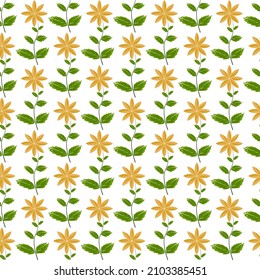 Floral seamless pattern, Abstract colorful pattern.  Vector illustration.