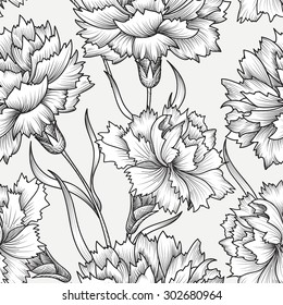 Floral seamless pattern. Abstract flower background. Floral seamless texture with flowers.