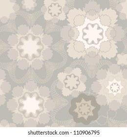 floral seamless pattern with abstract flowers. Gentle pastel abstract background