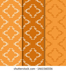 floral seamless pattern abstract leaves, swirls