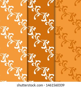floral seamless pattern abstract leaves, swirls