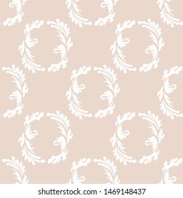 floral seamless pattern abstract leaves, swirls