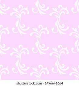 floral seamless pattern abstract leaves, swirls