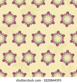 Floral seamless pattern. Abstract simple background.