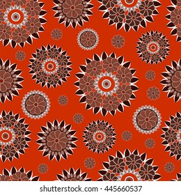 Floral seamless pattern, abstract vector illustration