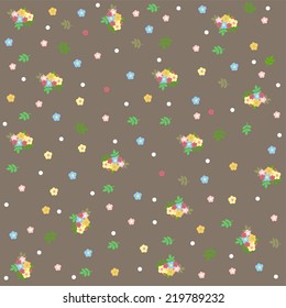 floral seamless pattern art illustration vector nature