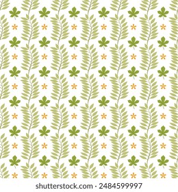 Floral seamless pattern with autumn flowers