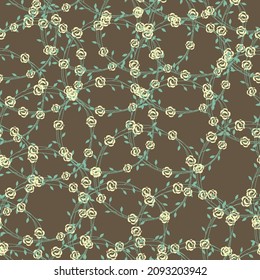 nahtloses, florales Muster, nahtloser Hintergrund 02