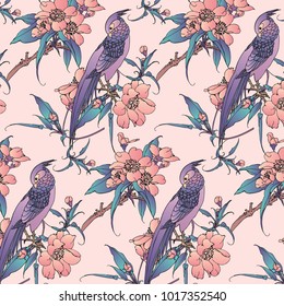 Floral Seamless Pattern Background