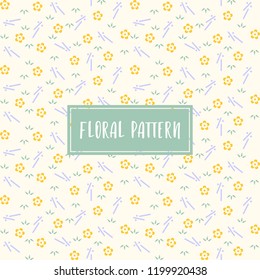 Floral seamless pattern background