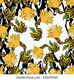  floral seamless pattern background