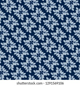 Floral Seamless pattern, background with In art nouveau style, vintage, old, retro style. Colored vector illustration.
