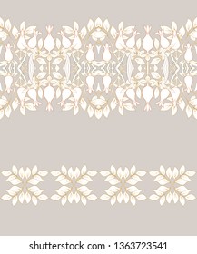 Floral Seamless pattern, background with In art nouveau style, vintage, old, retro style. Colored vector illustration.
