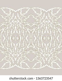 Floral Seamless pattern, background with In art nouveau style, vintage, old, retro style. Colored vector illustration.
