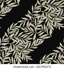 Floral Seamless pattern, background In art nouveau style, vintage, old, retro style. Colored vector illustration..