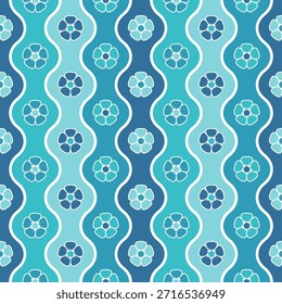 Fondo floral sin patrón. Ondas coloridas. diseño, para la tela, envoltura, textil, Fondo de pantalla. Ilustración vectorial