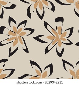 Floral seamless pattern background for fashion textiles, graphics, backgrounds and crafts