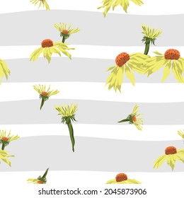 Floral seamless pattern background for fashion prints, fabric, wallpaper and all prints on background earth tone color