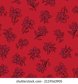 Floral seamless pattern background for fashion textiles, graphics, backgrounds and crafts