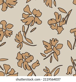 Fondo floral sin costuras para textiles de moda, gráficos, antecedentes y artesanías