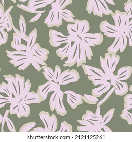 Floral seamless pattern background for fashion textiles, graphics, backgrounds and crafts