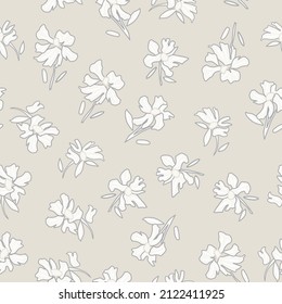Floral seamless pattern background for fashion textiles, graphics, backgrounds and crafts