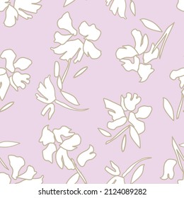 Floral seamless pattern background for fashion textiles, graphics, backgrounds and crafts