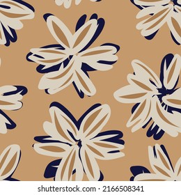 Floral seamless pattern background for fashion textiles, graphics, backgrounds and crafts