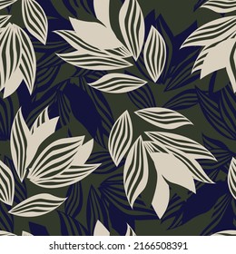 Floral seamless pattern background for fashion textiles, graphics, backgrounds and crafts