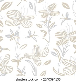 Floral seamless pattern background for fashion textiles, graphics, backgrounds and crafts