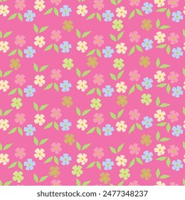 Floral seamless pattern background for fashion textiles, graphics, backgrounds and crafts