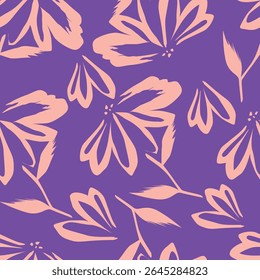 Floral seamless pattern background for fashion textiles, graphics, backgrounds and crafts
