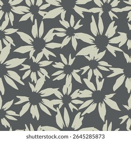 Floral seamless pattern background for fashion textiles, graphics, backgrounds and crafts
