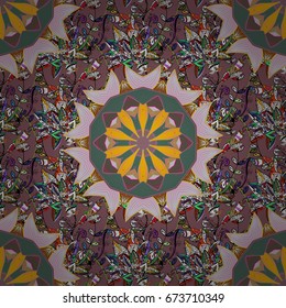 Floral seamless pattern background. Flowers on colorful background. Flower painting vector for t shirt printing.