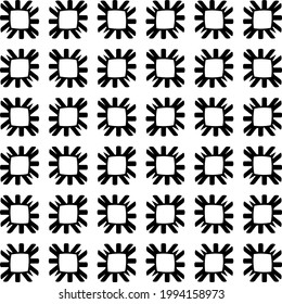 floral seamless pattern background. Geometric ornament for wallpapers and backgrounds. pattern with Black and white color.