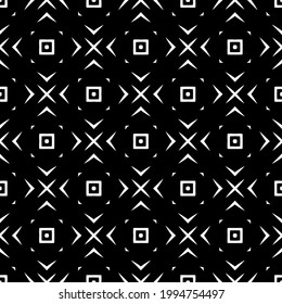 floral seamless pattern background. Geometric ornament for wallpapers and backgrounds. pattern with Black and white color.