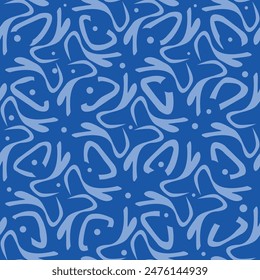 Floral seamless pattern background in grey and flax colors for wallpaper and textile design